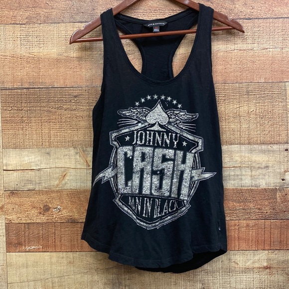 Rock & Republic Johnny Cash Man In Black Tank - Picture 1 of 4